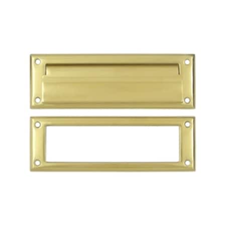 Patioplus 8.87 in. Mail Slot with Interior Frame, Bright PA2667168